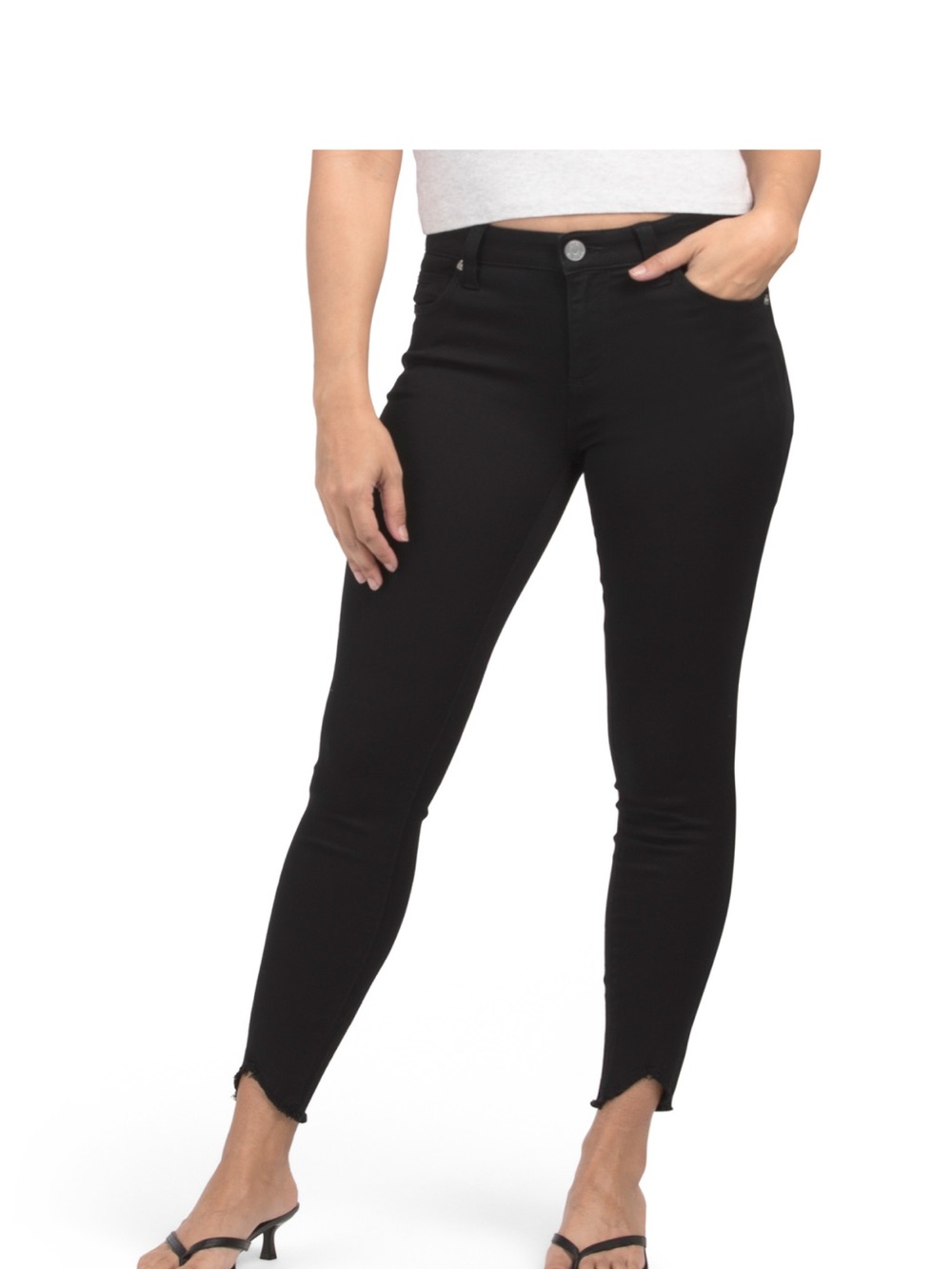 Kut from the Kloth Black Skinny Ankle Jeans- size 6